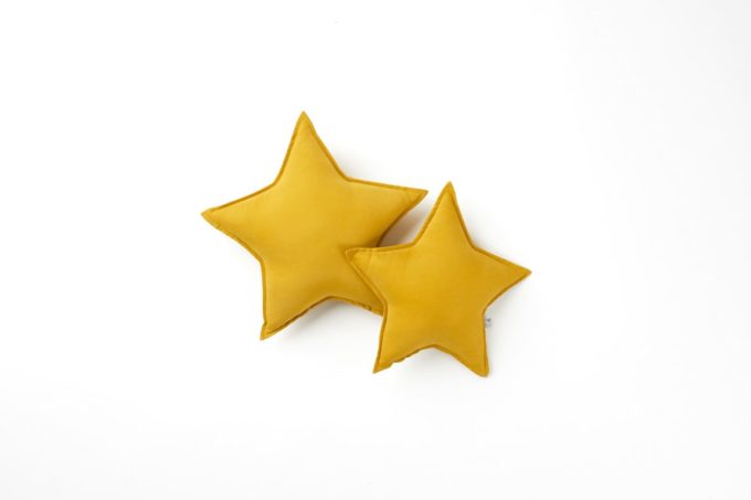 poduszka gwiazda musztarda 1